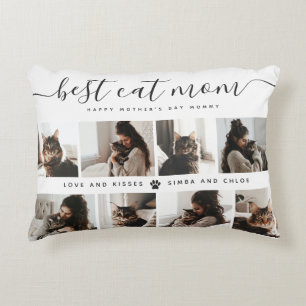 Coussins Décoratifs Meilleur Chat Maman : Custom Mother's Day Photo de