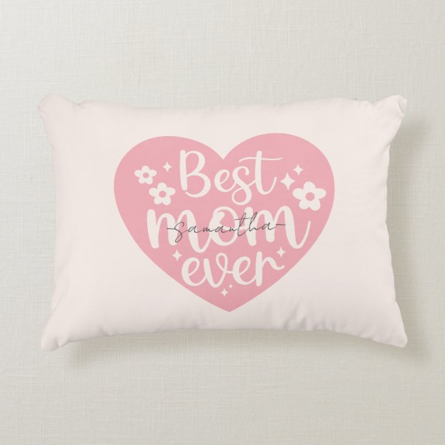 Coussins Décoratifs Meilleur Coeur de maman (Devant)