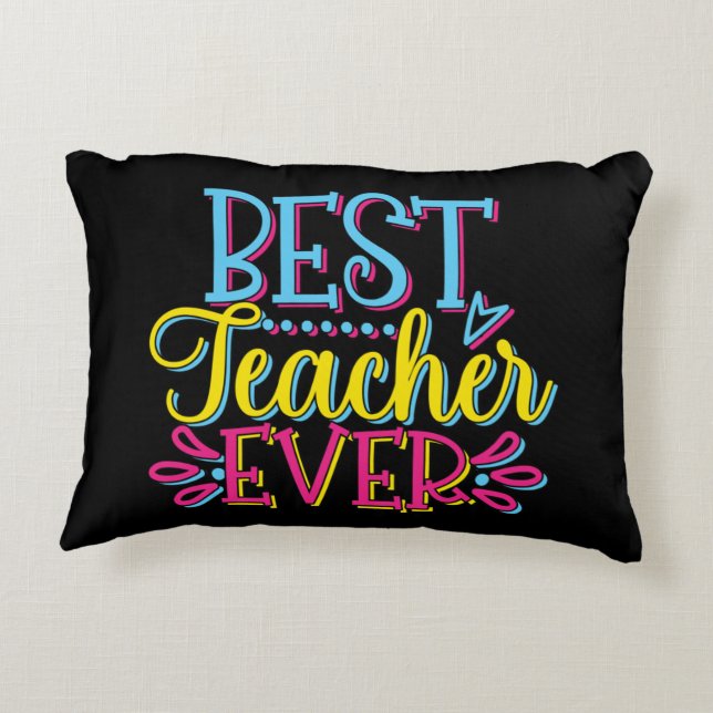Coussins Décoratifs Meilleur enseignant jamais (Dos)