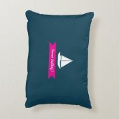 Coussins Décoratifs Meilleur marin nautique Turquoise (Dos(Vertical))