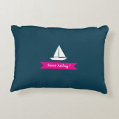 Coussins Décoratifs Meilleur marin nautique Turquoise (Dos)