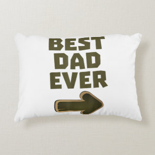 Coussins Décoratifs Meilleur Papa Jamais Flèche Graphique Logo