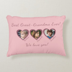 Coussins Décoratifs Meilleure Arrière Grand-Mère Modèle personnalisé T