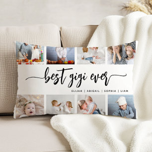Coussins Décoratifs Meilleure Gigi de tous les temps 8 Collage de phot
