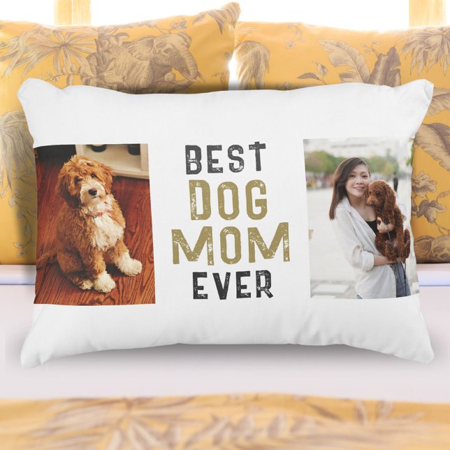 Coussins Décoratifs Meilleure maman chien toujours propriétaire d'anim (Créateur téléchargé)