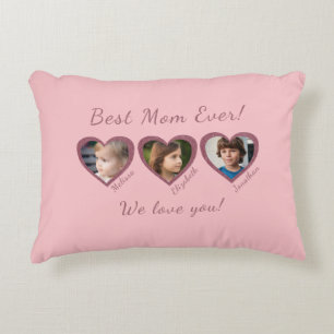 Coussins Décoratifs Meilleure maman jamais personnalisé trois Modèle p