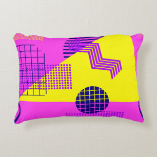 Coussins Décoratifs Memphis Eighties : Arrière - plan de formes géomét