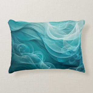 Coussins Décoratifs Mer Ciel Bleu Sarcelle Tourbillon Rêveur