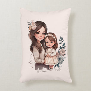 Coussins Décoratifs Mère et fille adorable personnalisée (3)
