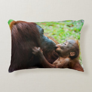 Coussins Décoratifs Mère orang-outan et bébé