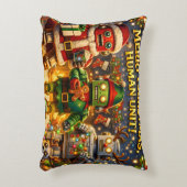 Coussins Décoratifs Merry Christmas human unit funny robot holiday pre (Devant(Vertical))