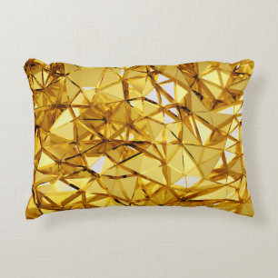Coussins Décoratifs Métal d'or géométrique à trois dimensions