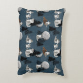 Coussins Décoratifs Meute de loups mignons Forêt nocturne Nurserie béb (Dos(Vertical))