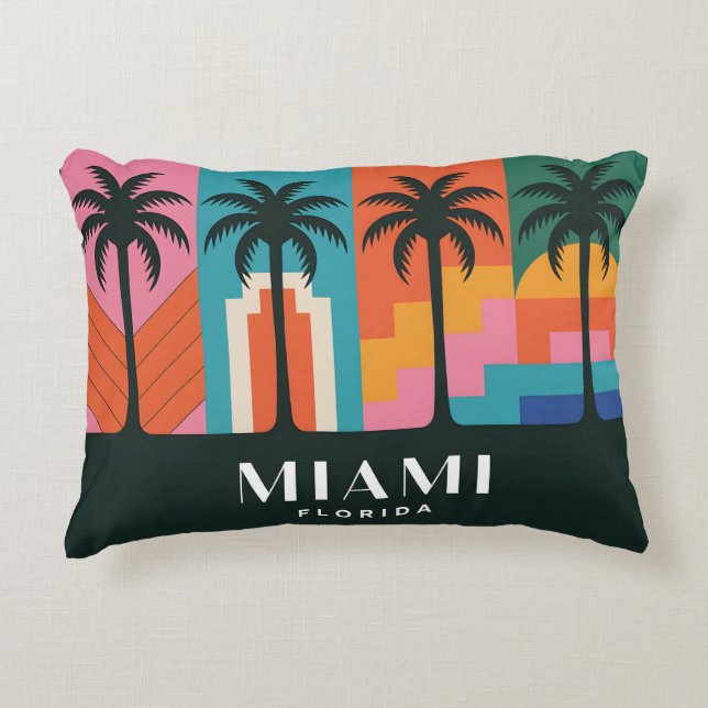 Coussins Décoratifs Miami Floride (Devant)