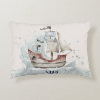 Coussins Décoratifs Mignon Bateau de Pirate Océanique pour Enfant