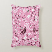 Coussins Décoratifs mignon oiseaux et fleurs rose motif (Devant(Vertical))