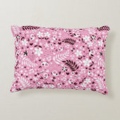 Coussins Décoratifs mignon oiseaux et fleurs rose motif (Dos)