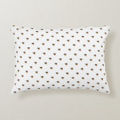 Coussins Décoratifs Mini Bleu Chien Baiser Blanc (Devant)