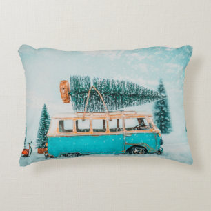 Coussins Décoratifs Miniature voiture antique transportant arbre de no