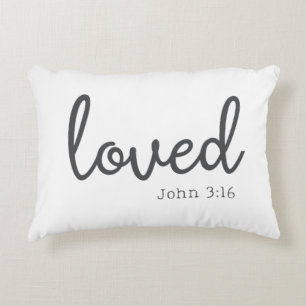 Coussins Décoratifs Minimaliste Jean 3:16 amour