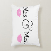 Coussins Décoratifs Mme et Mme Two Brides Lips Mariage Cadeau (Devant(Vertical))