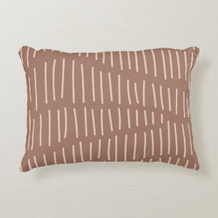 Coussins Décoratifs Mocha Mousse Abstraite ligne de gribouillis à main