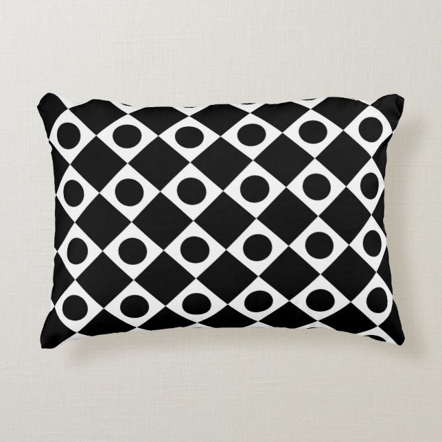 Coussins Décoratifs Mod Retro 60's Noir (Devant)