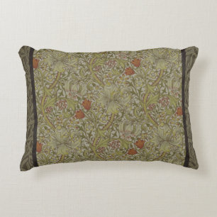 Coussins Décoratifs Modèle de branche de saule et de lys doré de Willi