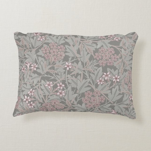 Coussins Décoratifs Modèle de fleur de jasmin de William Morris (Dos)