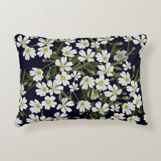 Coussins Décoratifs Modèle floral vintage sans brosse avec champ blanc