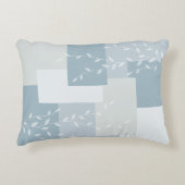 Coussins Décoratifs Modern Dusty Blue White Botanical Accent Pillow (Devant)