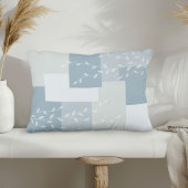 Coussins Décoratifs Modern Dusty Blue White Botanical Accent Pillow