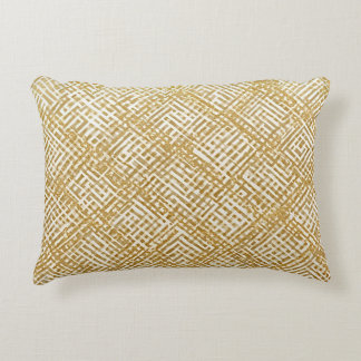 Coussins Décoratifs Modern, Luxury, Golden Grid Pattern