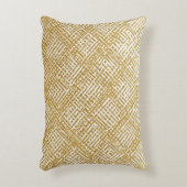 Coussins Décoratifs Modern, Luxury, Golden Grid Pattern (Devant(Vertical))