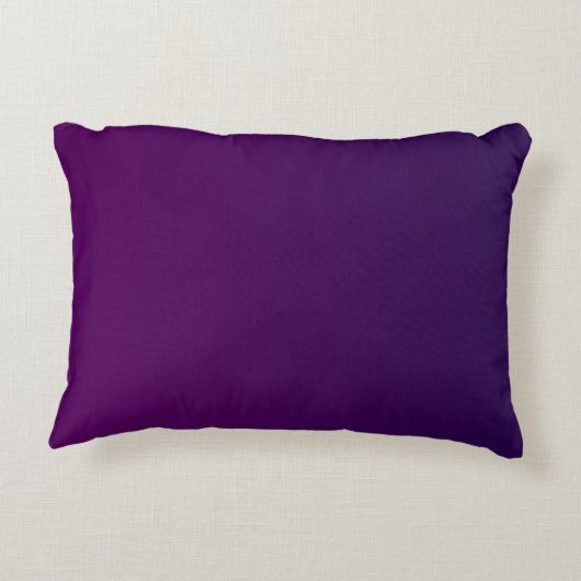 Coussins Décoratifs Moderne 2 Initiales | Ombre subtile violet profond (Dos)