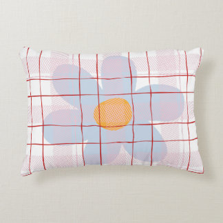 Coussins Décoratifs Moderne motif écossais Fleur bleue Tendance