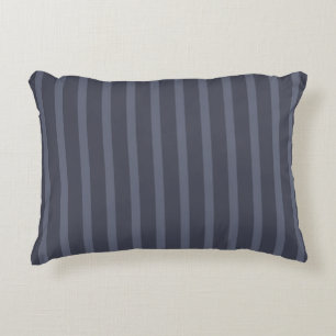 Coussins Décoratifs Moderne rayé gris bleu