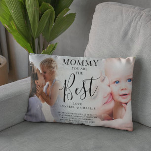 Coussins Décoratifs 'MOMMY' vous êtes le meilleur 2 photo, nom/s et de