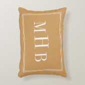 Coussins Décoratifs Monogramme classique de couleurs personnalisées (Devant(Vertical))