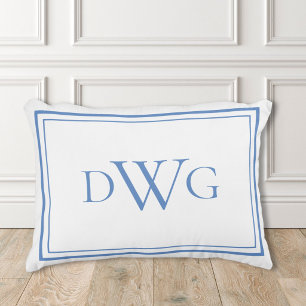 Coussins Décoratifs Monogramme Initial Personnalisé Classique