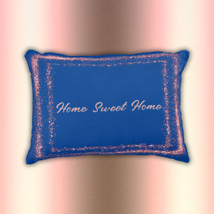 Coussins Décoratifs Monographie de bordure de Parties scintillant rose