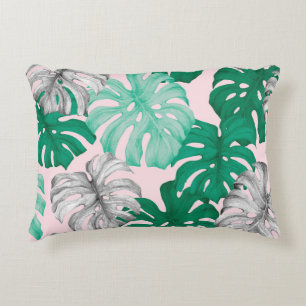 Coussins Décoratifs Monstère Tropicale Minimale Duo Tone