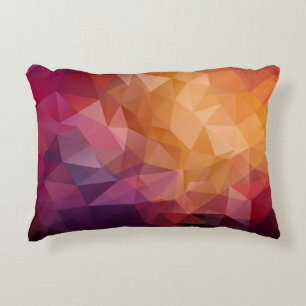 Coussins Décoratifs Mosaïque du triangle : Vintage foncé
