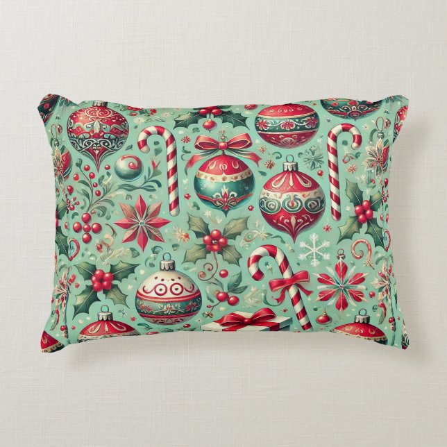Coussins Décoratifs Motif à thème de Noël (Devant)
