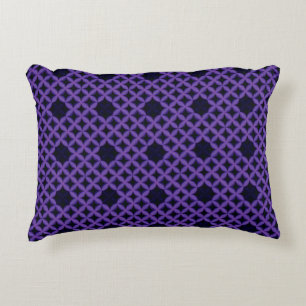 Coussins Décoratifs Motif abstrait avec des pétales géométriques viole