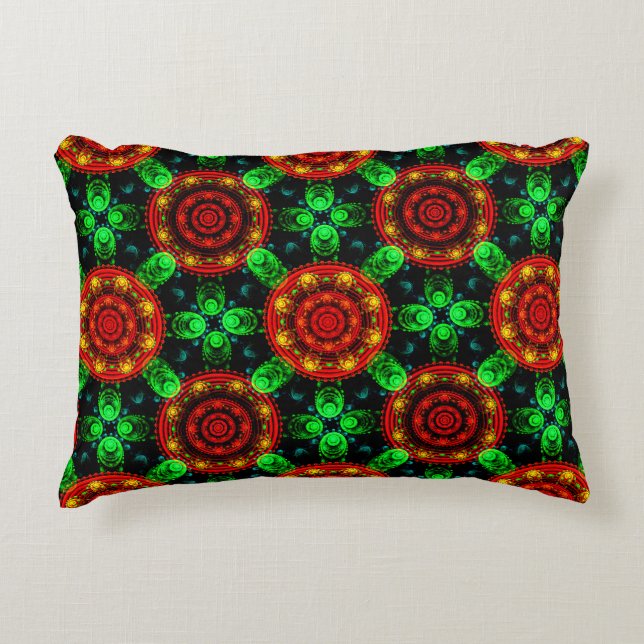 Coussins Décoratifs Motif abstrait élégant boho moderne floral #504 (Devant)