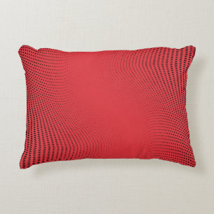 Coussins Décoratifs motif Abstrait en demi-teinte monochrome rouge. Cu