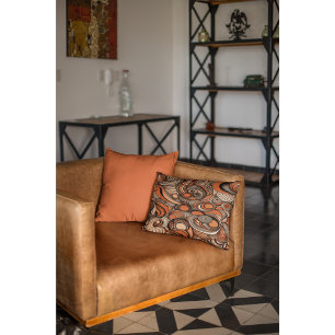 Coussins Décoratifs Motif Abstrait moderne Peach Orange