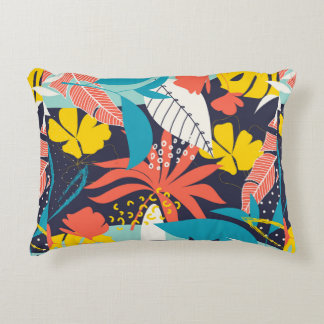 Coussins Décoratifs Motif abstrait tendance avec feuilles tropicaux lu