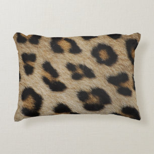 Coussins Décoratifs Motif animal à motif de fourrure de léopard tendan